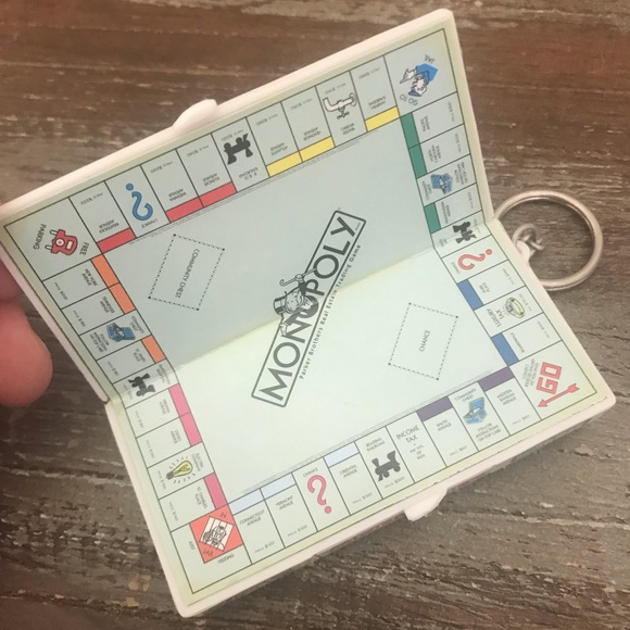Vintage miniature Parker Brothers Monopoly game keychain - Picture 2 of 3